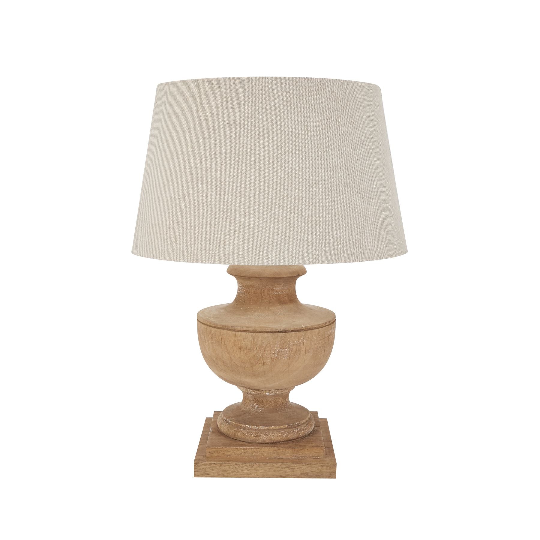 View Delaney Natural Wash Urn Lamp With Linen Shade information