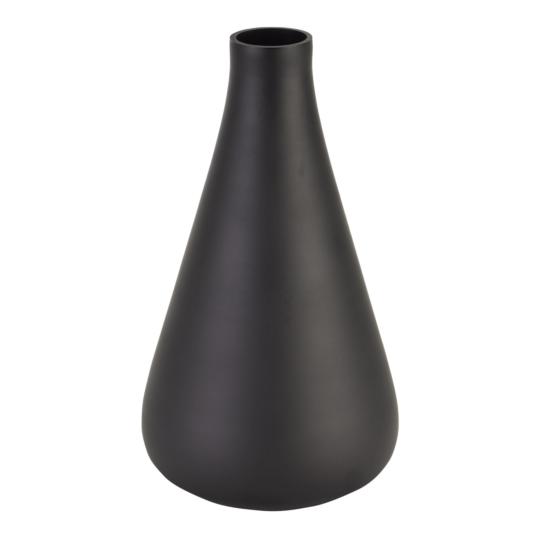 View Black Tapered Tall Glass Vase information