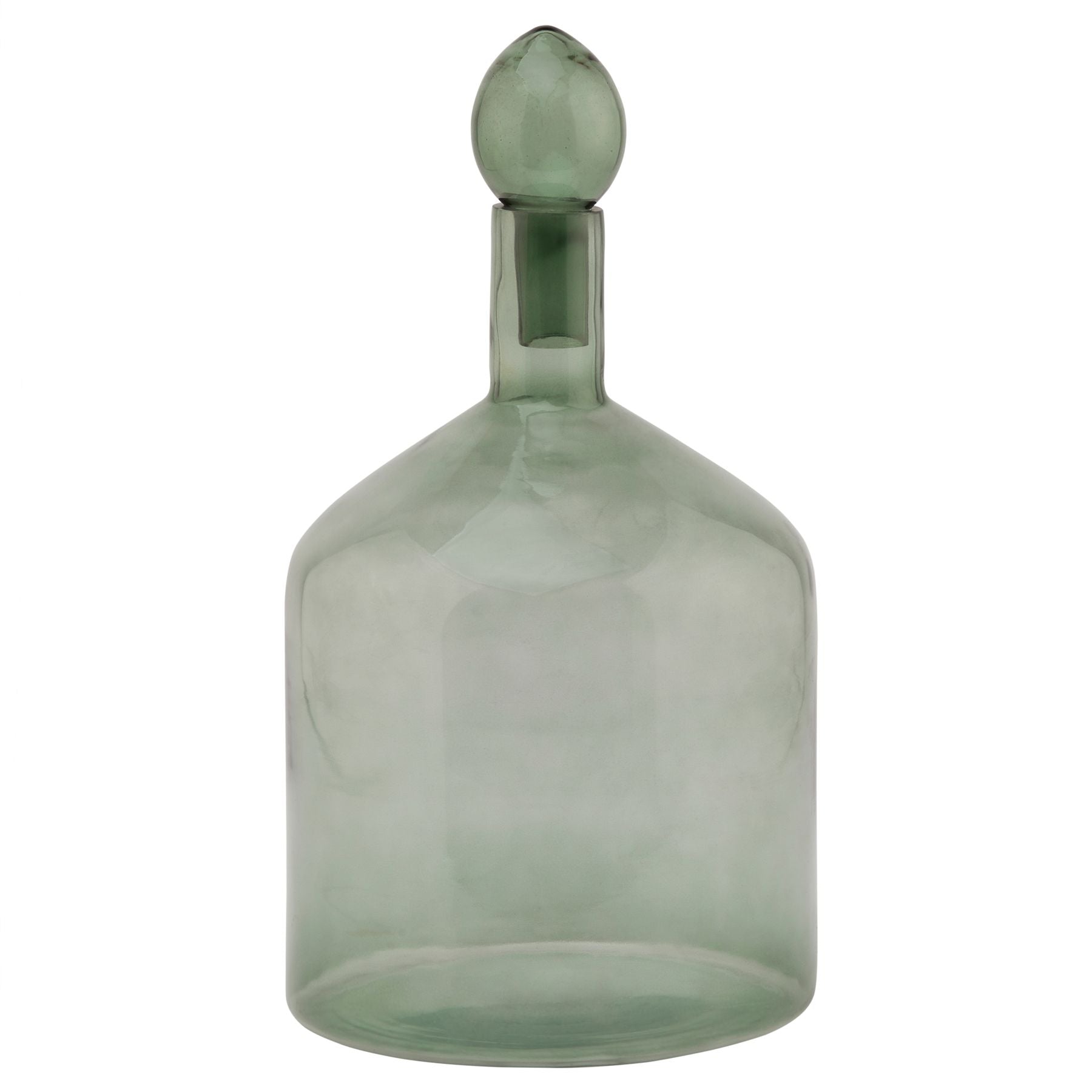 View Smoked Sage Glass Bottle With Stopper information