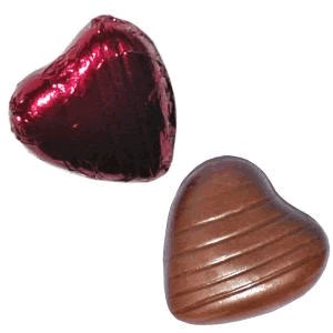 View Burgundy Foil Chocolate Hearts information