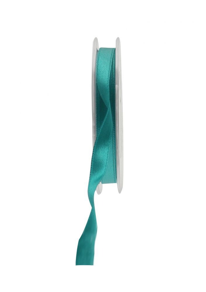 View Teal Green Satin Ribbon 10mm information