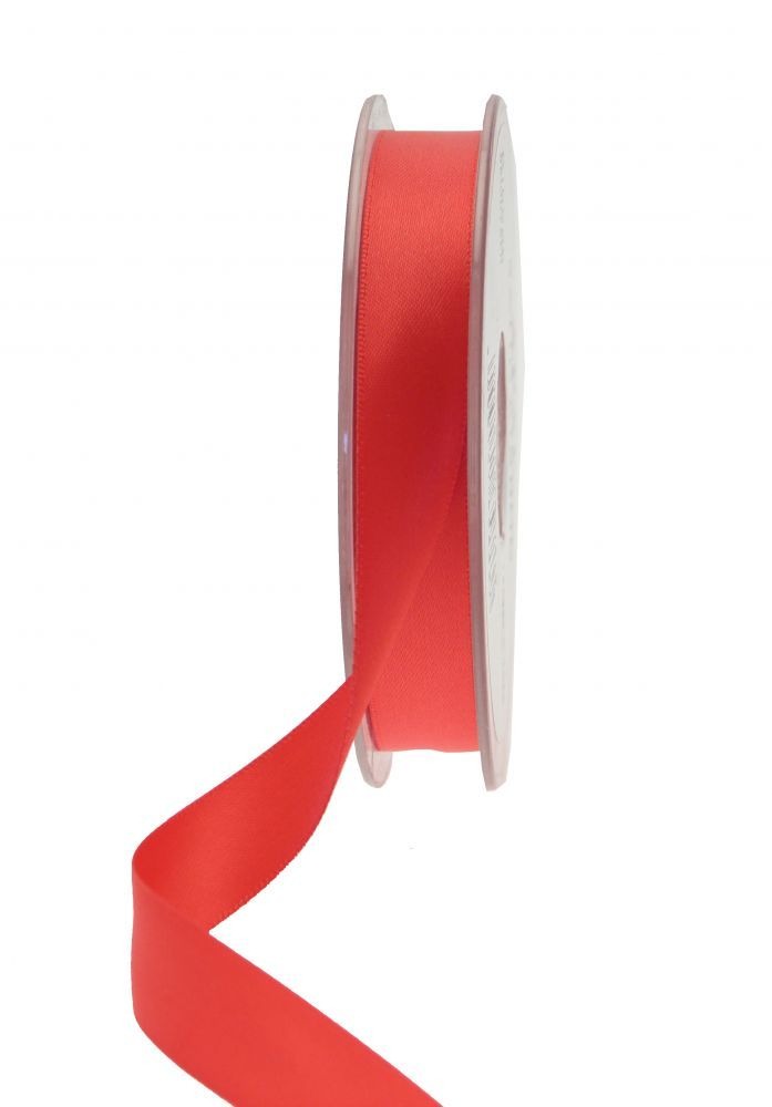 View Bright Red Satin Ribbon 15mm information
