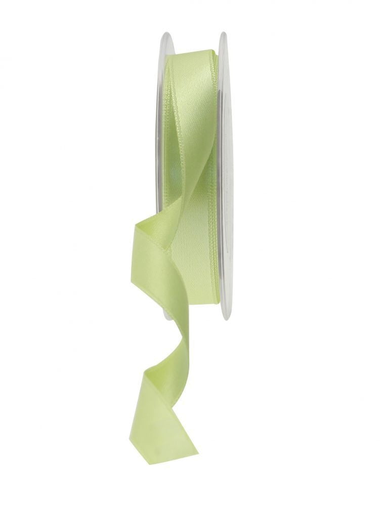 View Fluorescent Yellow Satin Ribbon 15mm information