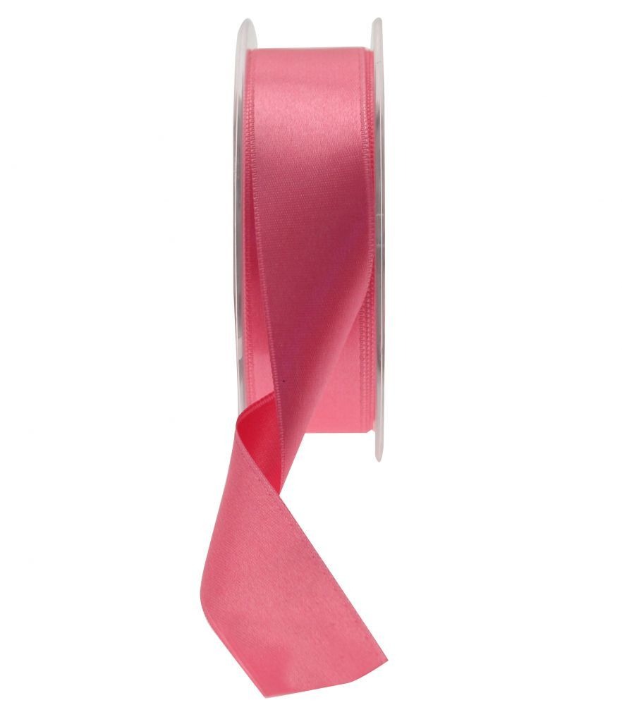 View Pink Satin Ribbon 25mm information