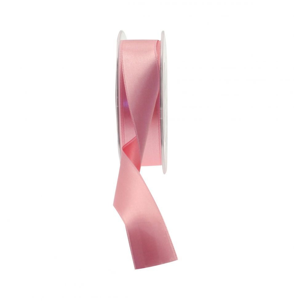 View Soft Pink Satin Ribbon 25mm information