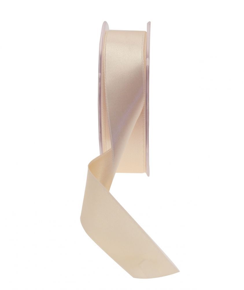 View Oyster Satin Ribbon 25mm information