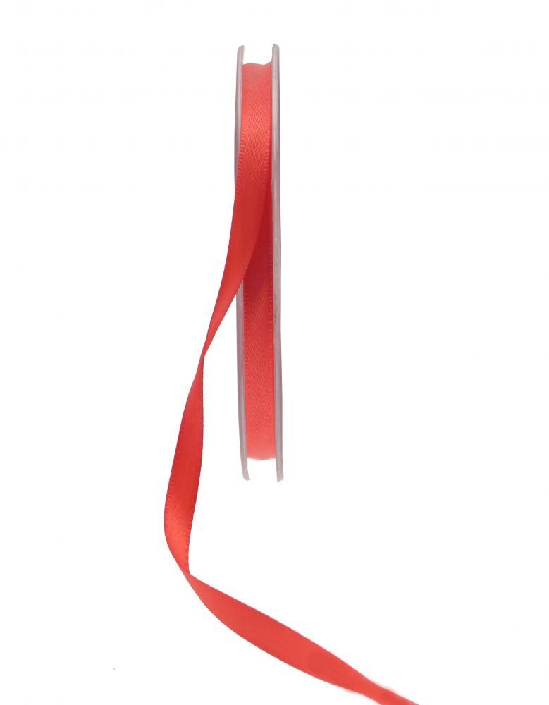 View Bright Red Satin Ribbon 6mm x 20m information