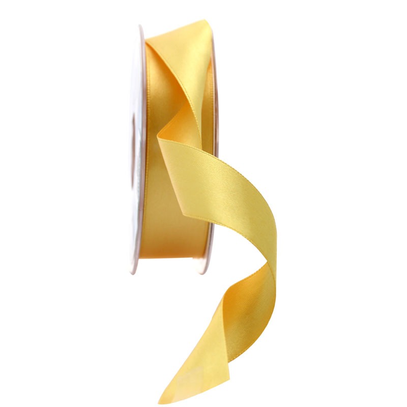 View Golden Yellow Satin Ribbon 25mm information