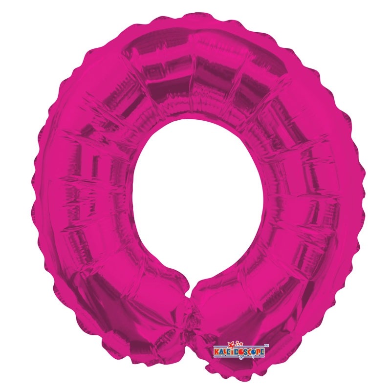 View Hot Pink Number 0 Balloon 14 inch information