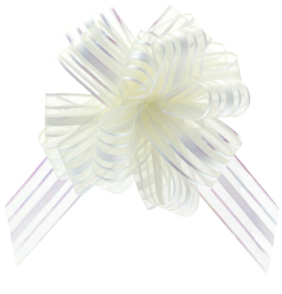 View Ivory Organza Pull Bow 31mm information