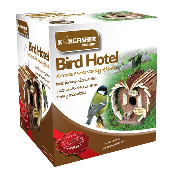 View Kingfisher Wooden Bird Hotel information