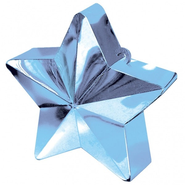 View Light Blue Star Balloon Weight information