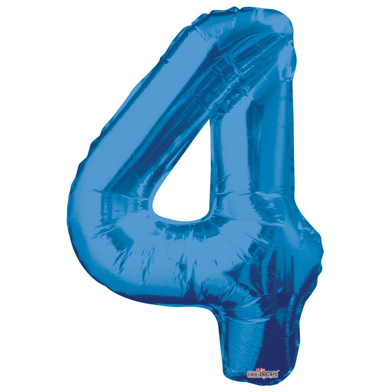 View Royal Blue Foil Balloon Age 4 information