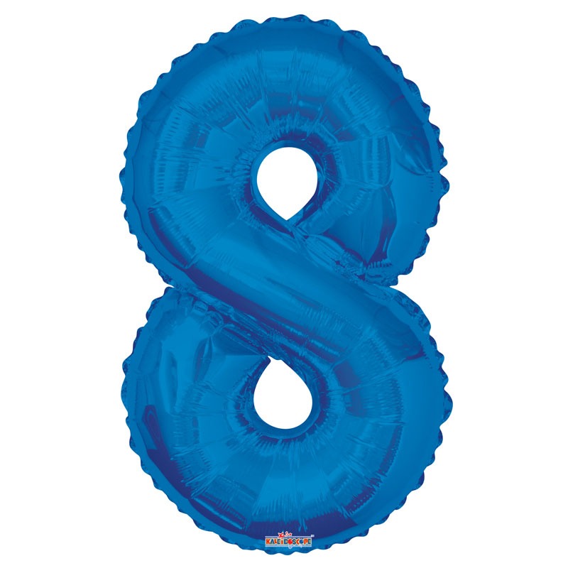 View Royal Blue Foil Balloon Age 8 information