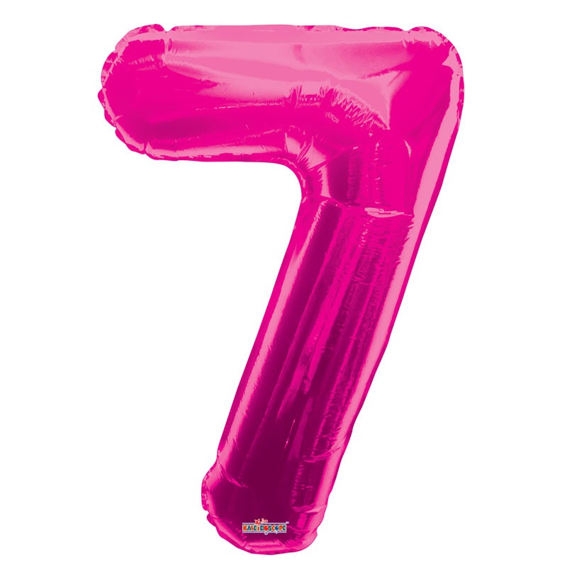 View Hot Pink Foil Balloon Age 7 information