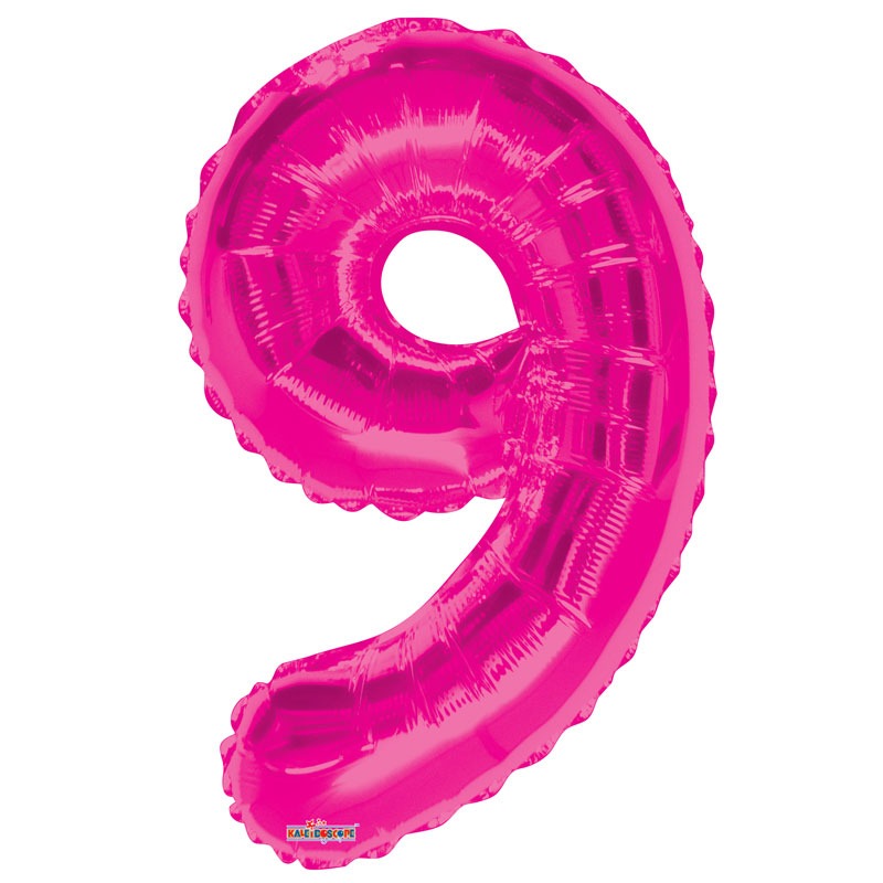 View Hot Pink Foil Balloon Age 9 information