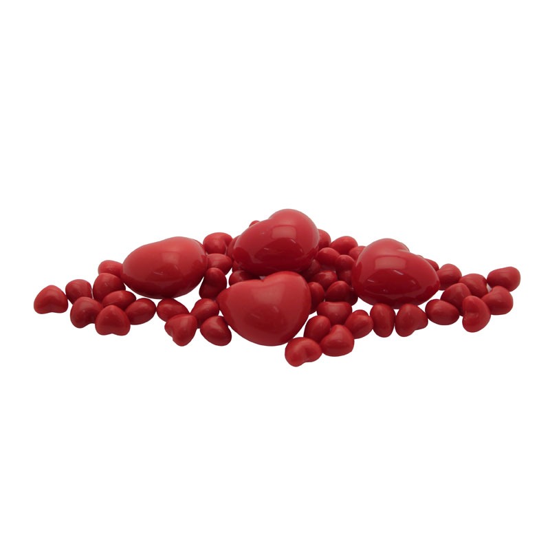 View Red Plastic Hearts In Jar 160g information