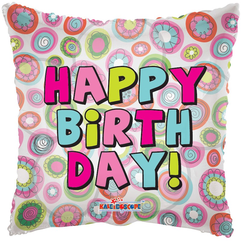 View Happy Birthday Pillow Clear View Balloon information