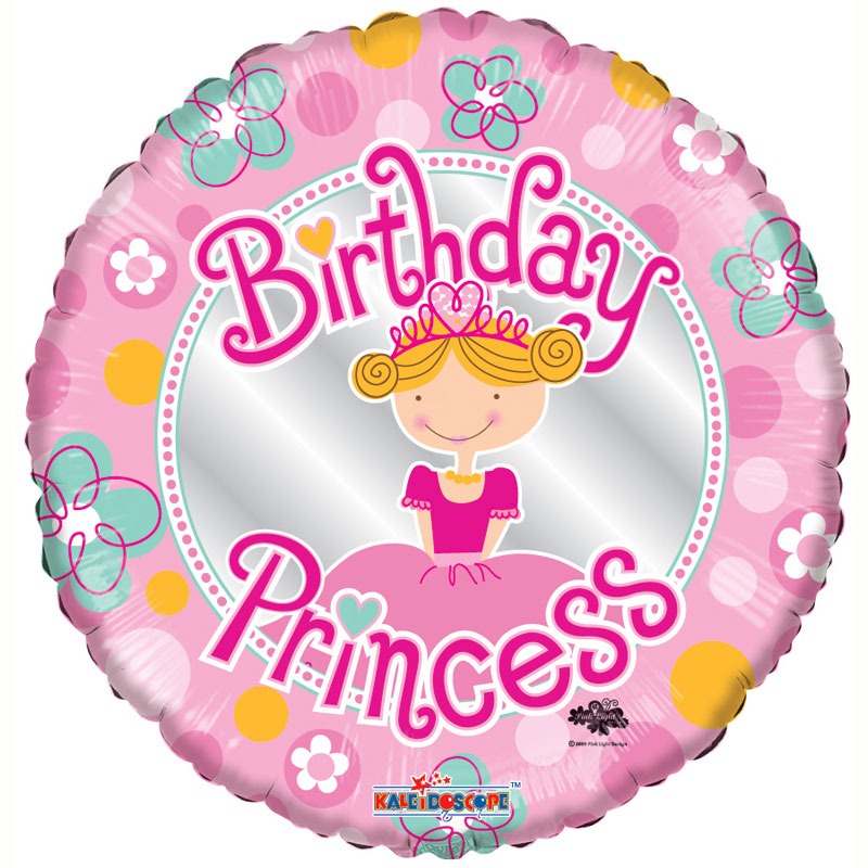 View Birthday Princess Foil Balloon information