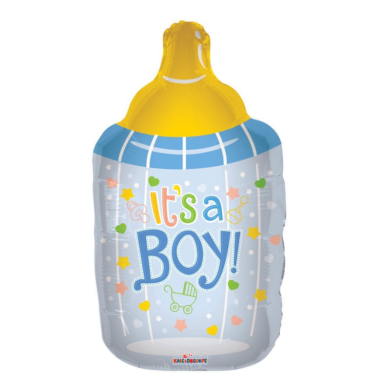 View Its A Boy Bottle Foil Balloon information