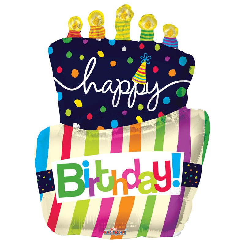 View Happy Birthday Cake Supershape Balloon information