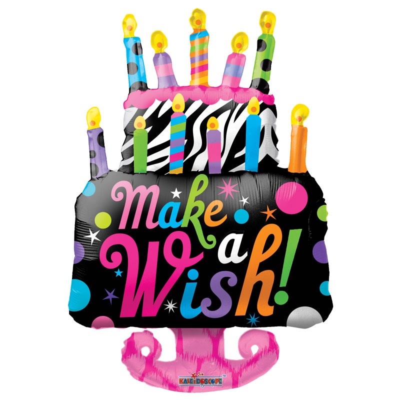 View Make A Wish Supershape Cake Balloon information