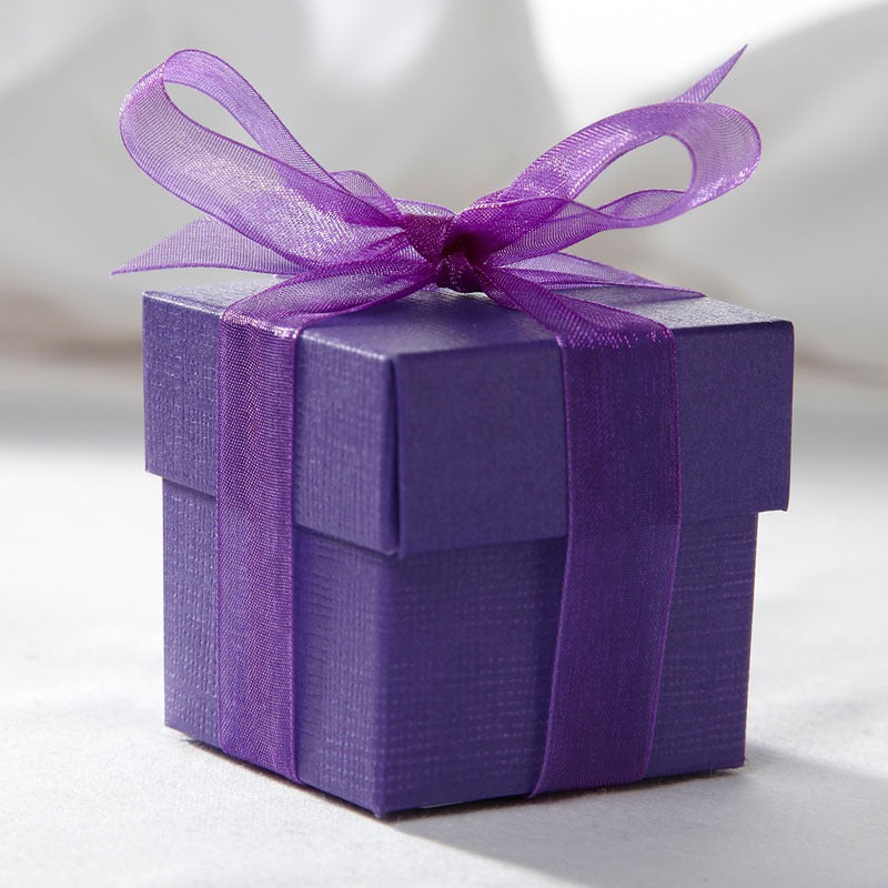 View Purple Square Favour Box and Lid information