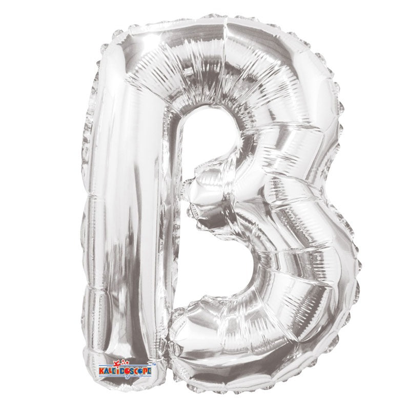 View 14 inch Silver Letter B Balloon information