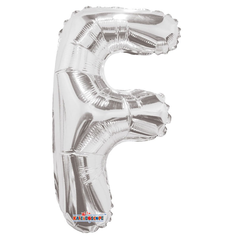 View 14 inch Silver Letter F Balloon information