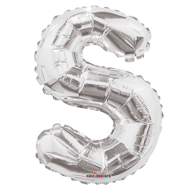 View 14 inch Silver Letter S Balloon information