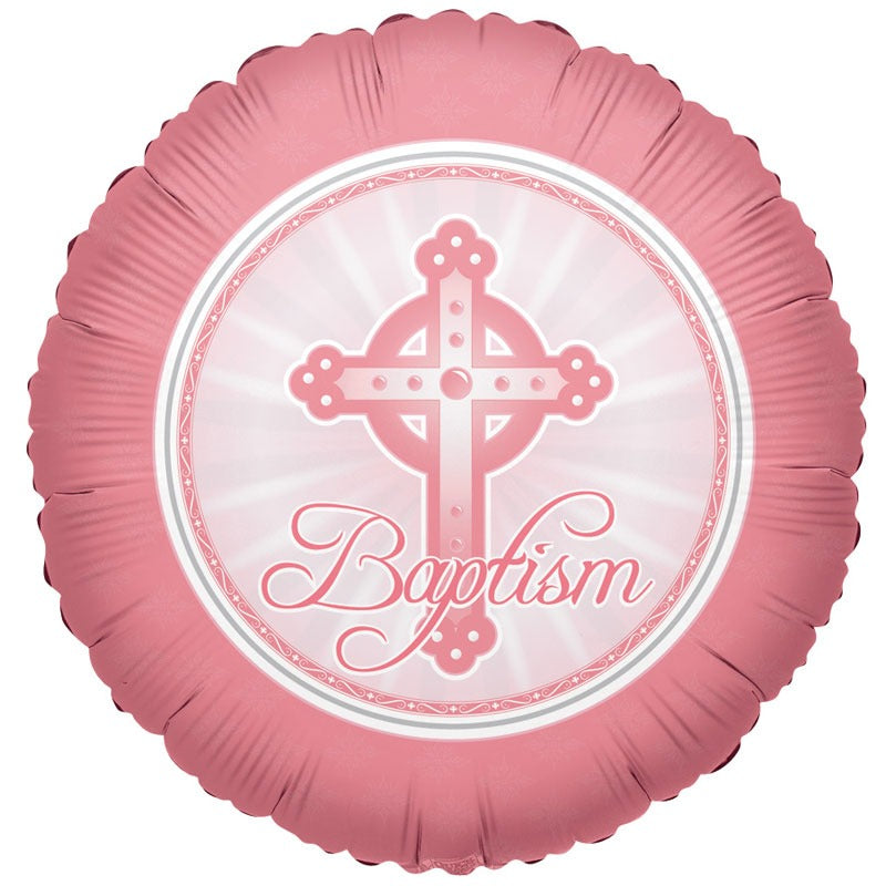 View Light Pink Baptism Balloon information