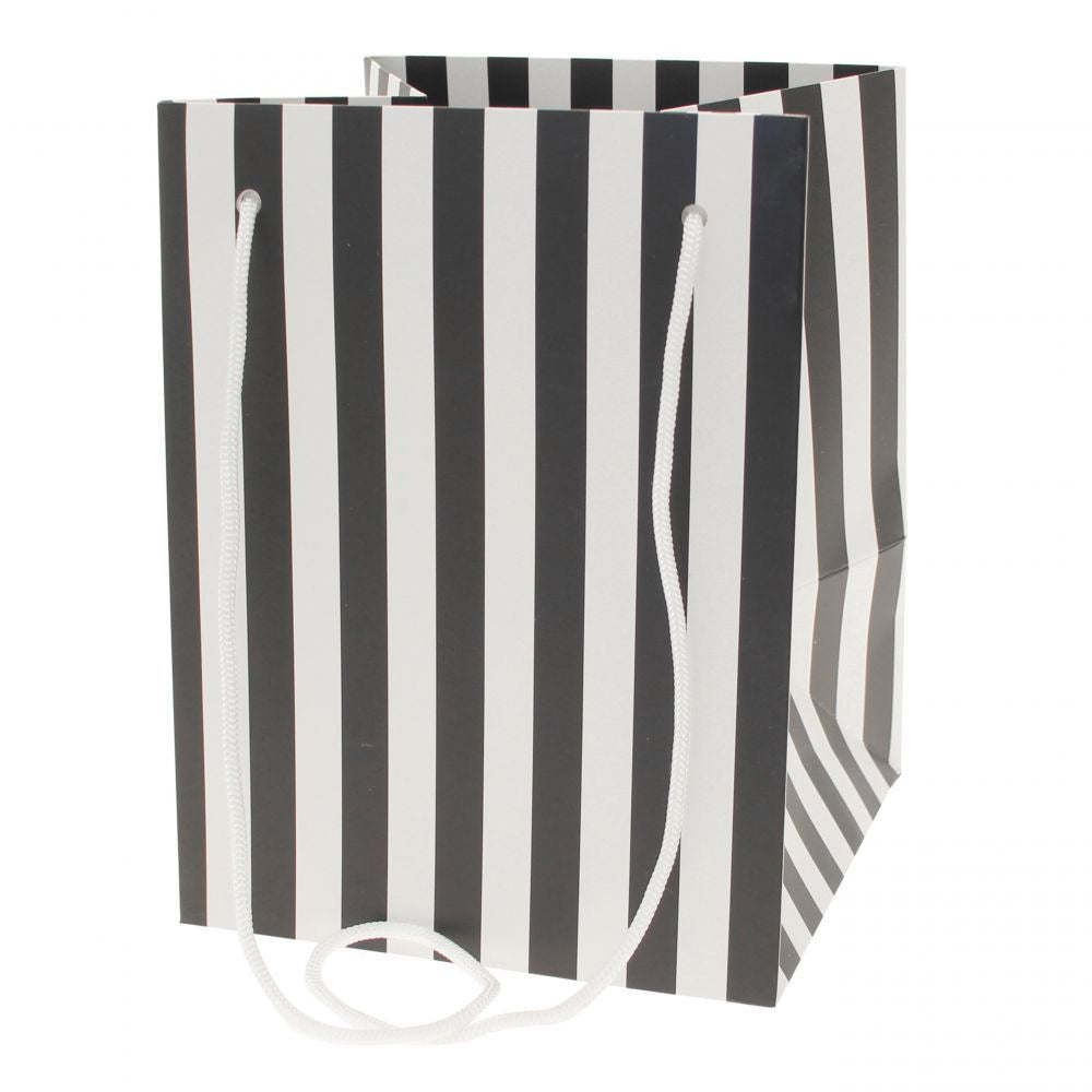 View Black Candy Stripe Hand Tied Bag information