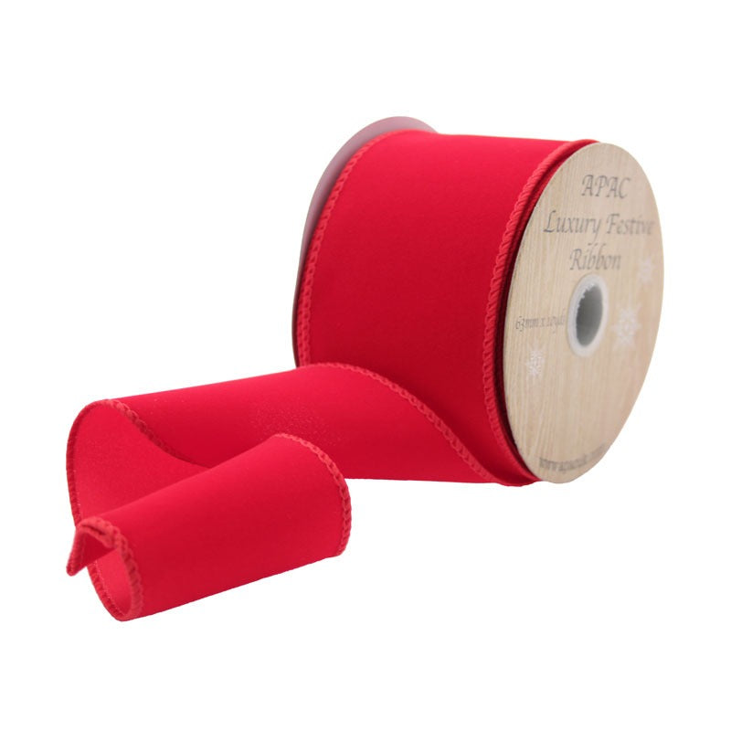 View Red Velvet Ribbon 63mm information