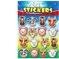 View Farm Animal Face Stickers information