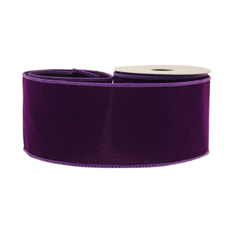 View Purple Velvet Ribbon 63mm information