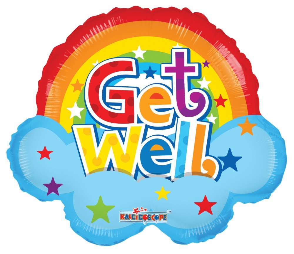 View 18 inch Get Well Rainbow Get Well Shape information