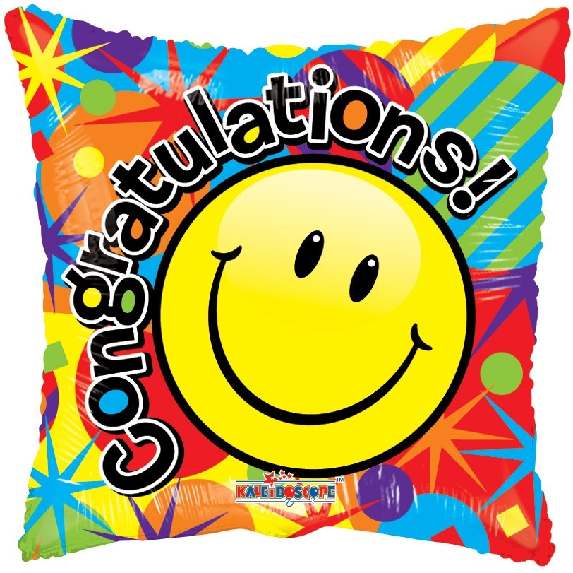 View 18 inch Smiley Congratulations information