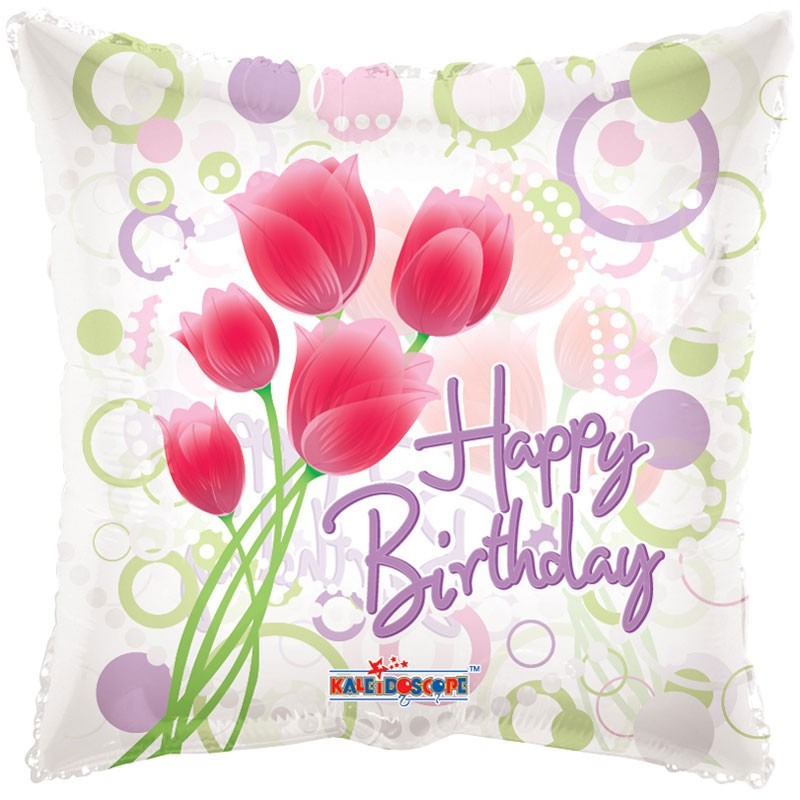 View Tulips Birthday Balloon information