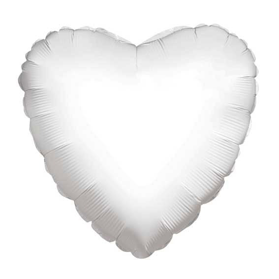 View White Heart Balloon information