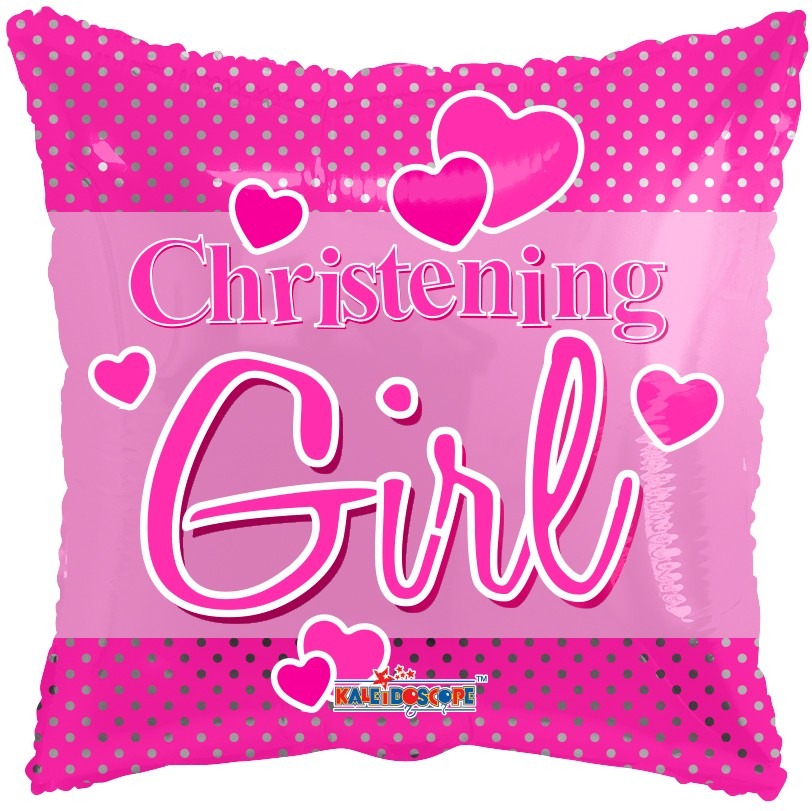 View Baby Girls Christening Balloon information