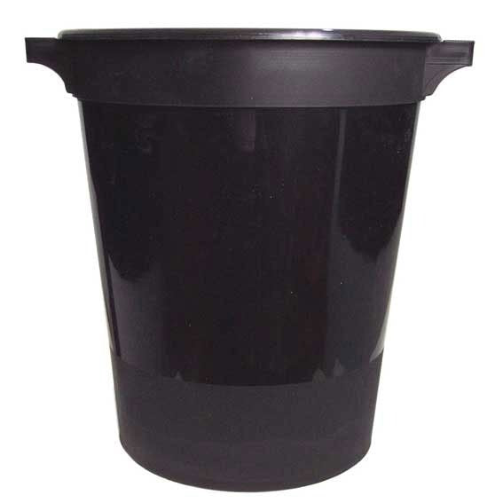 View Black Bucket With Handles 32cm information