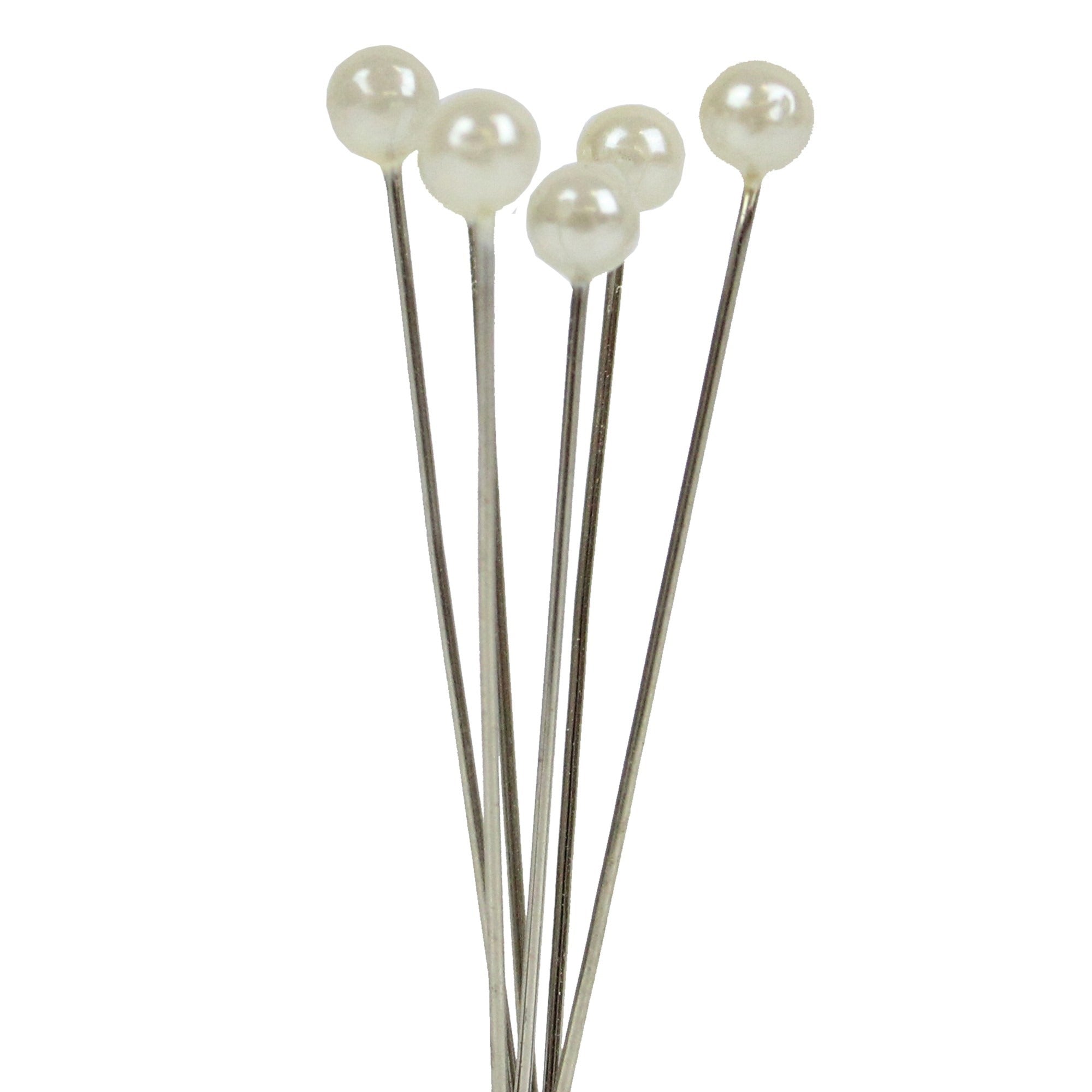 View Ivory 4cm Pearl Headed Pins information