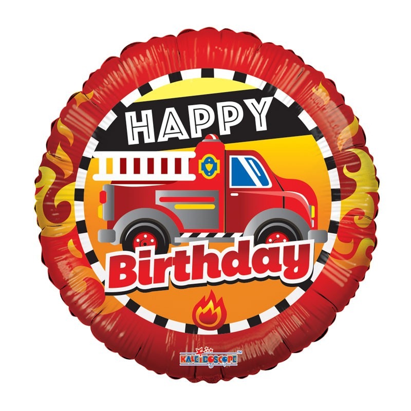 View Happy Birthday Fire Truck information