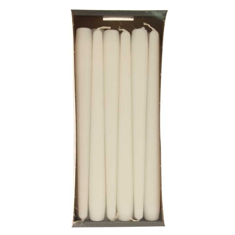 View White Taper Candles 25cm information