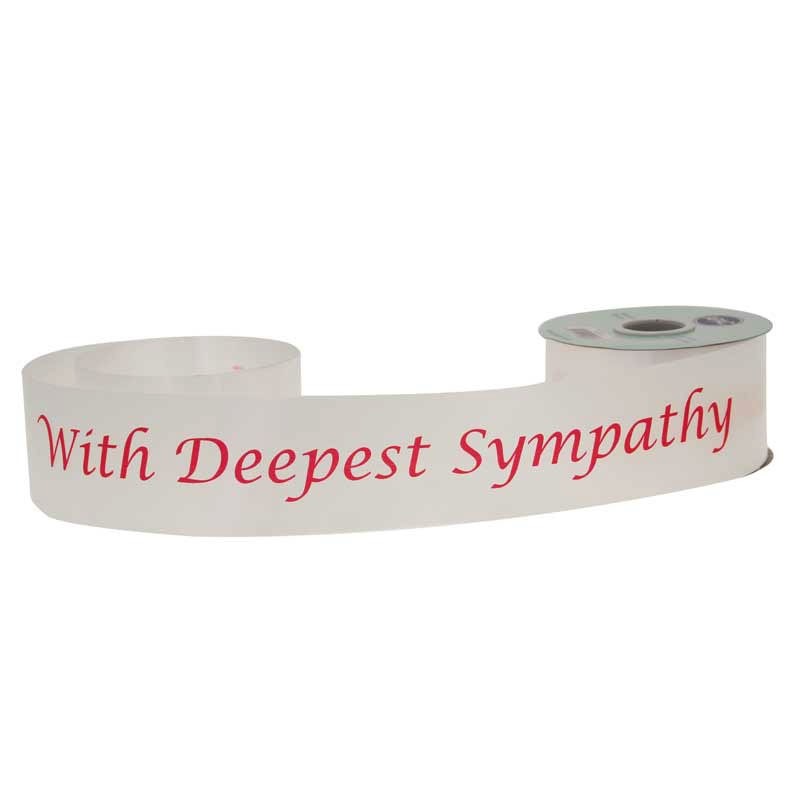 View Deepest Sympathy Poly Ribbon information