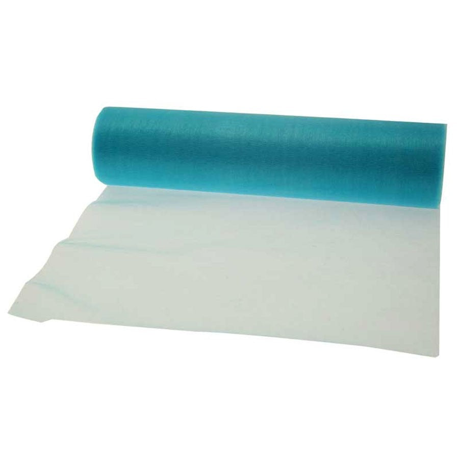 View Turquoise Soft Organza Roll 29cm information