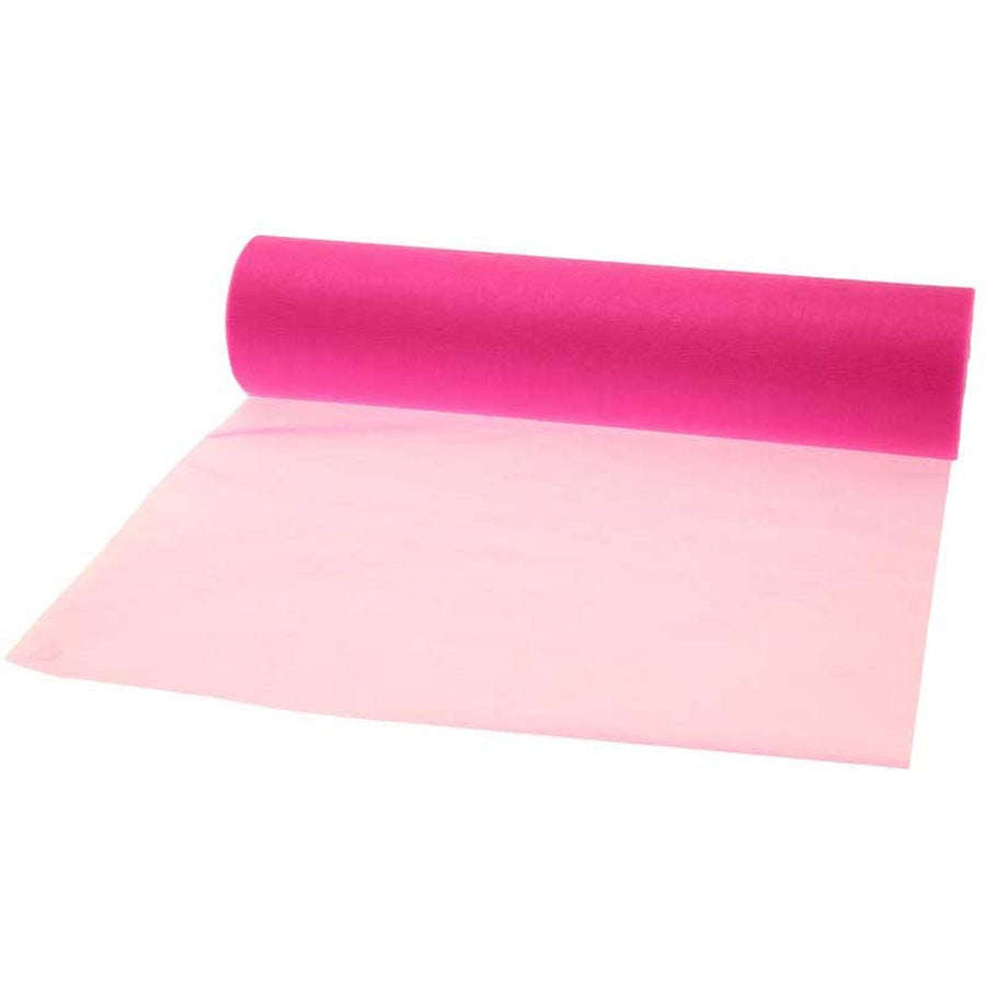 View Shocking Pink Soft Organza Roll 26cm information
