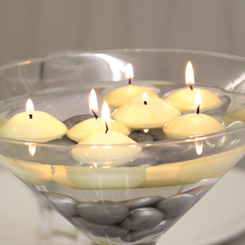 View Large Ivory Floating Candles 8 Pcs information