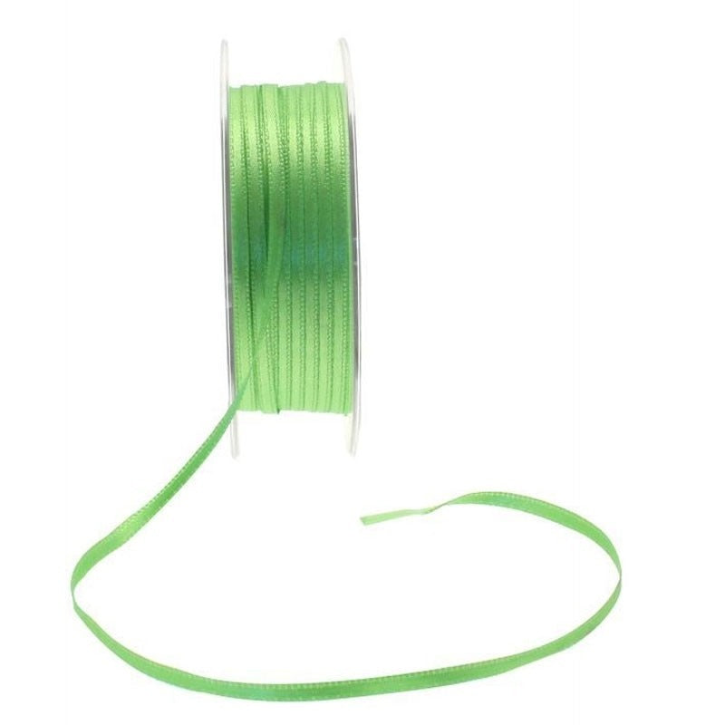 View 3mm Lime Green Satin Ribbon information