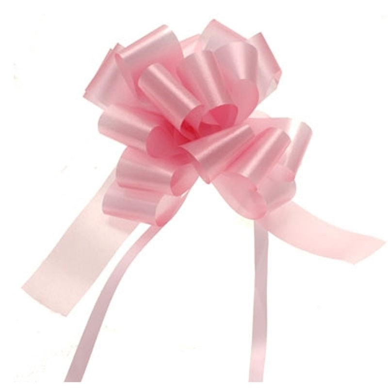 View Baby Pink Single Pull Bow 31mm information